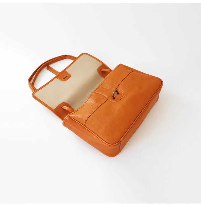 Womens Coffee Leather Shoulder Purse Vintage Flip Commuting Bag for Ladies