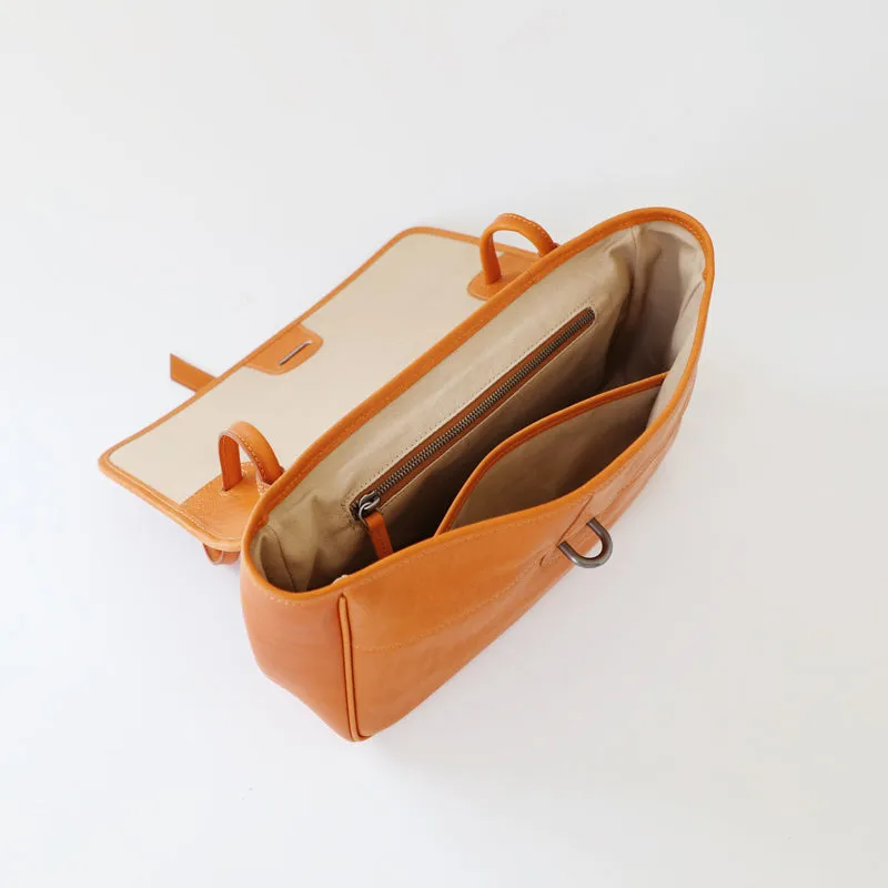 Womens Coffee Leather Shoulder Purse Vintage Flip Commuting Bag for Ladies
