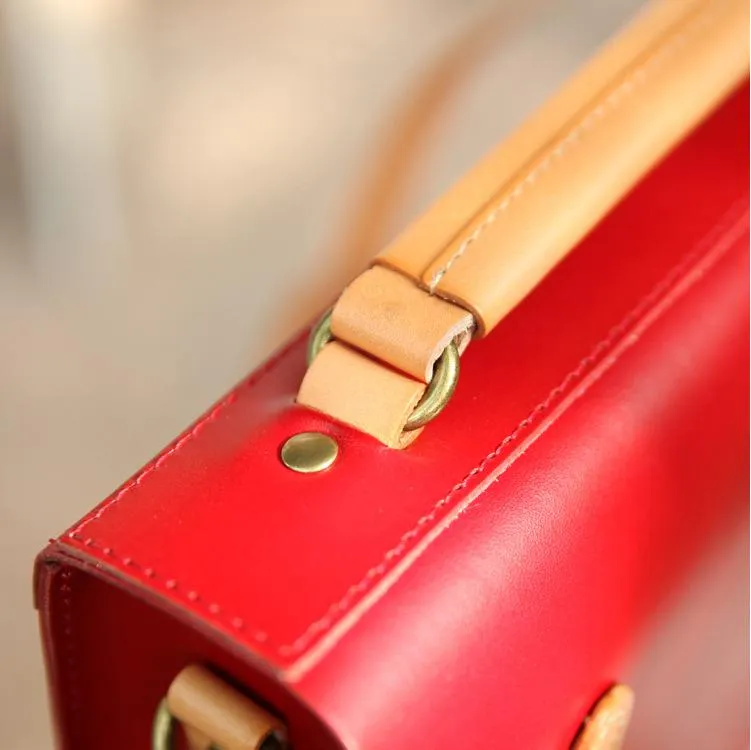 Womens Handmade Green Leather Satchel Handbag Cambridge Structured Satchel Shoulder Purse