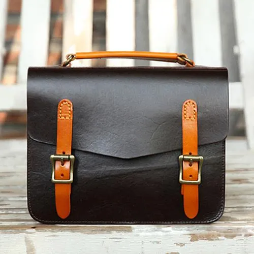 Womens Handmade Green Leather Satchel Handbag Cambridge Structured Satchel Shoulder Purse