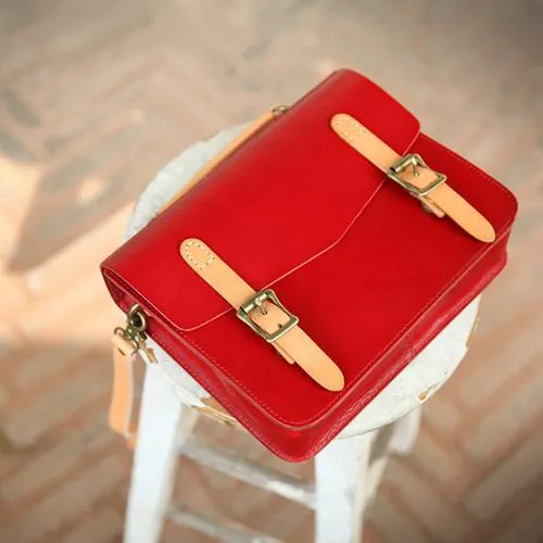 Womens Handmade Green Leather Satchel Handbag Cambridge Structured Satchel Shoulder Purse