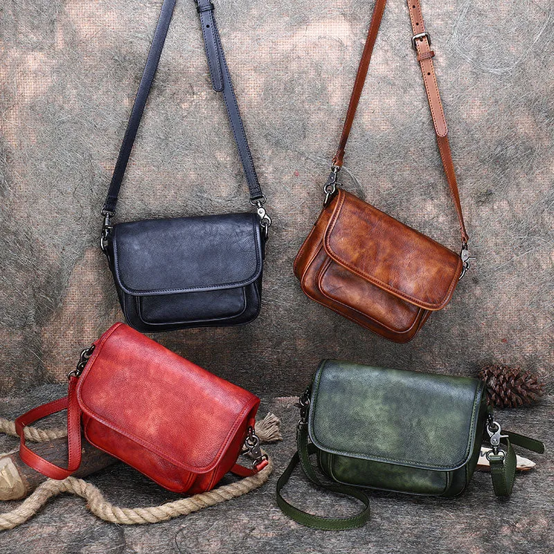 Womens Leather Flip Side Bag Best Shoulder Bag Small Crossbody Purse for Ladies