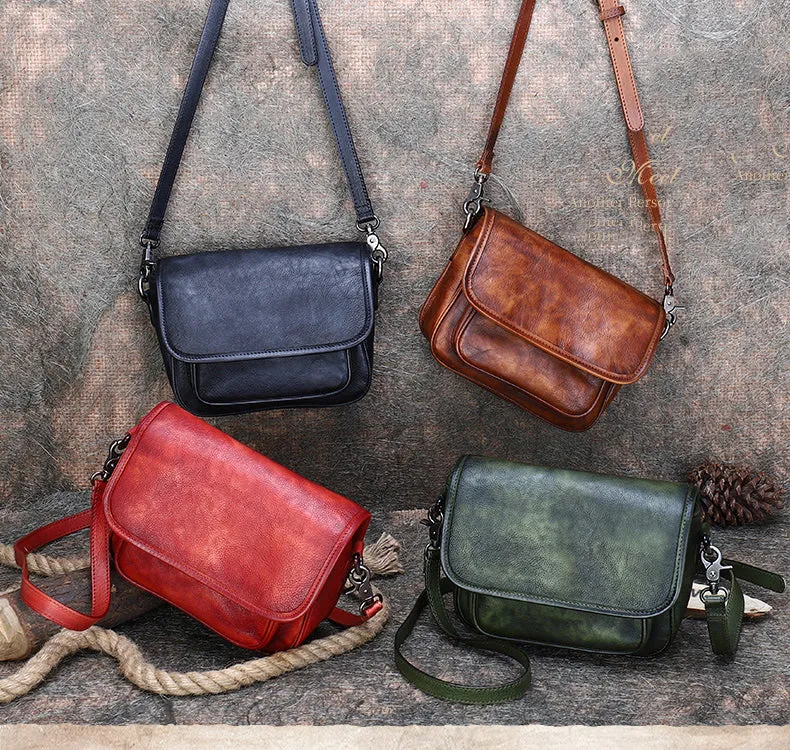 Womens Leather Flip Side Bag Best Shoulder Bag Small Crossbody Purse for Ladies