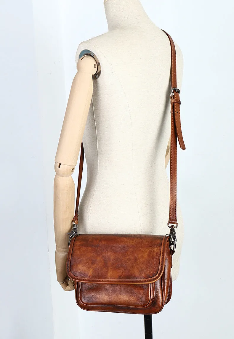 Womens Leather Flip Side Bag Best Shoulder Bag Small Crossbody Purse for Ladies