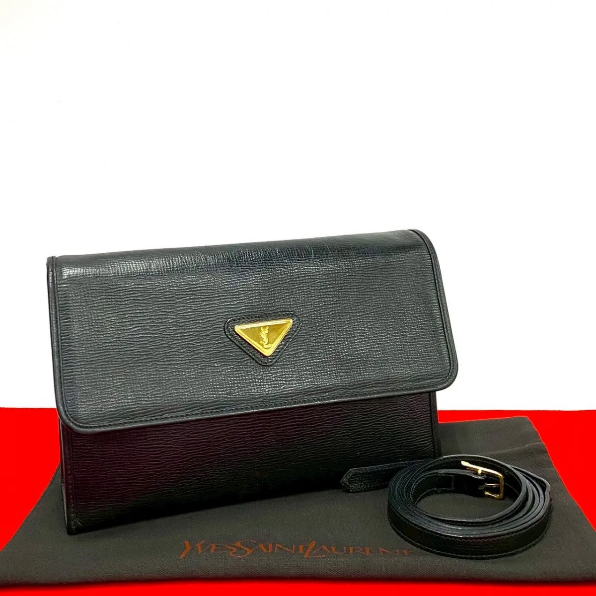 YVES SAINT LAURENT Shoulder Bag leather black