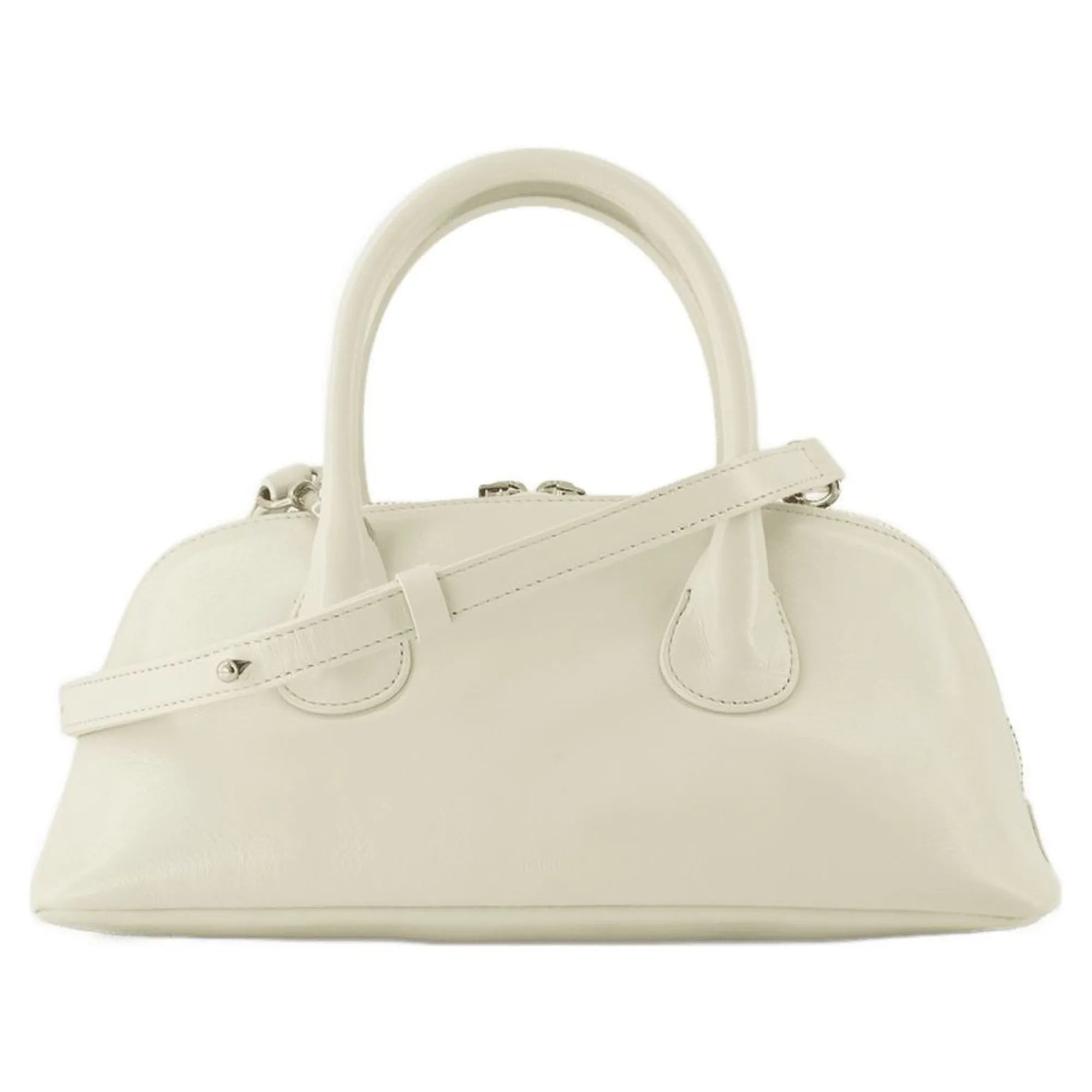 Zip Brocle Mini Shoulder Bag - Osoi - Leather - Cream