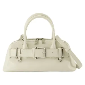 Zip Brocle Mini Shoulder Bag - Osoi - Leather - Cream